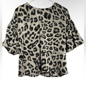 TCEC blouse Leopard print in gray and black color size:S
